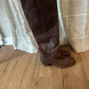 Frye boots over the knee